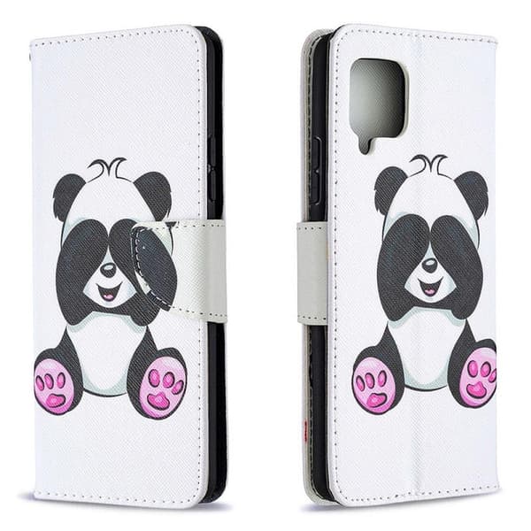 Lompakkokotelo Samsung Galaxy A12 - Panda