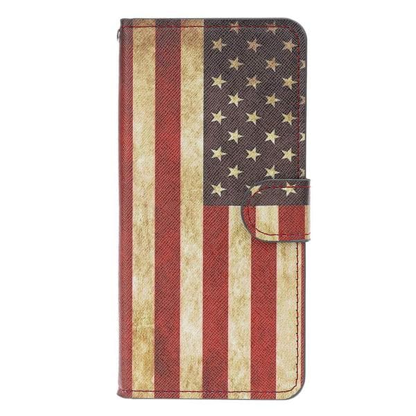 Plånboksfodral Huawei P30 Pro - Flagga USA