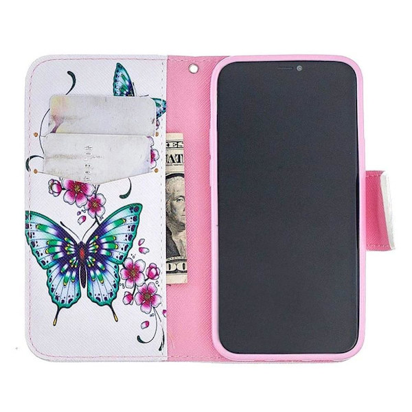 Plånboksfodral Apple iPhone 12 – Fjärilar och Blommor
