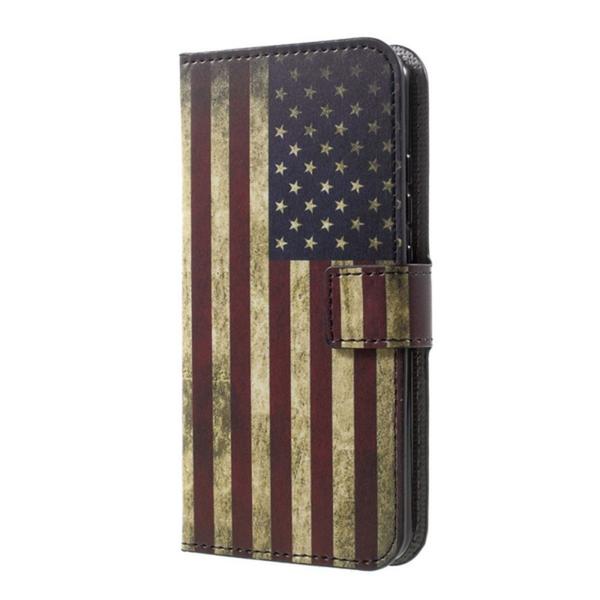 Plånboksfodral Moto G5 Plus - Flagga USA