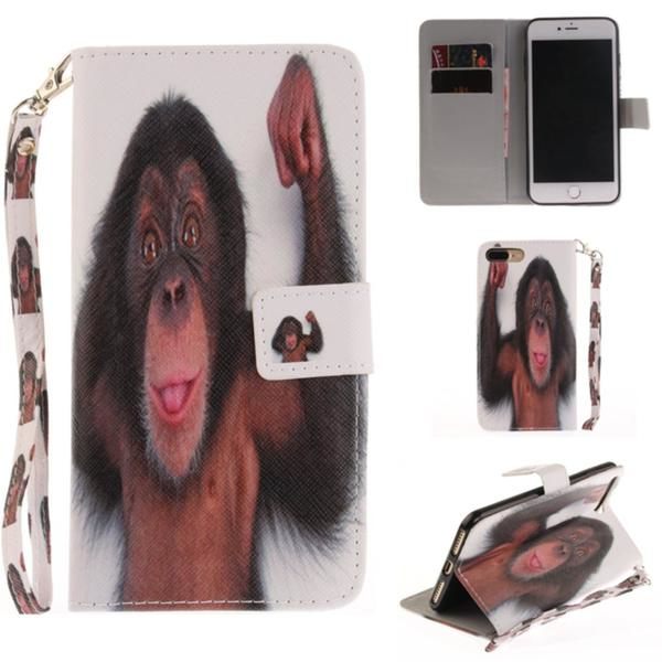 Plånboksfodral Apple iPhone 8 Plus – Schimpans