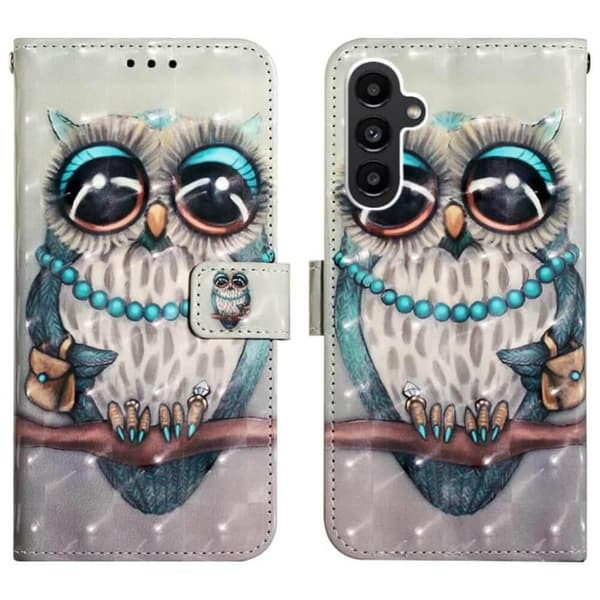 Plånboksfodral Samsung Galaxy A54 – Utsmyckad Uggla