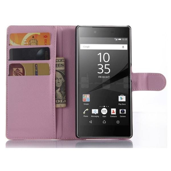 Plånboksfodral Sony Xperia Z5 - Ljusrosa