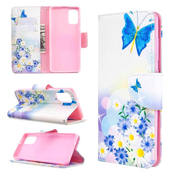 Lompakkokotelo Samsung Galaxy A41 - Perhosia Ja Kukkia