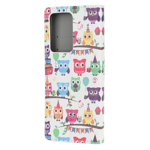 Plånboksfodral Samsung Galaxy S21 Ultra - Ugglor På Kalas
