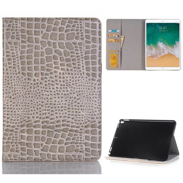 Plånboksfodral iPad Pro 10,5" (2017) Krokodilmönster - 5 Färger Brun