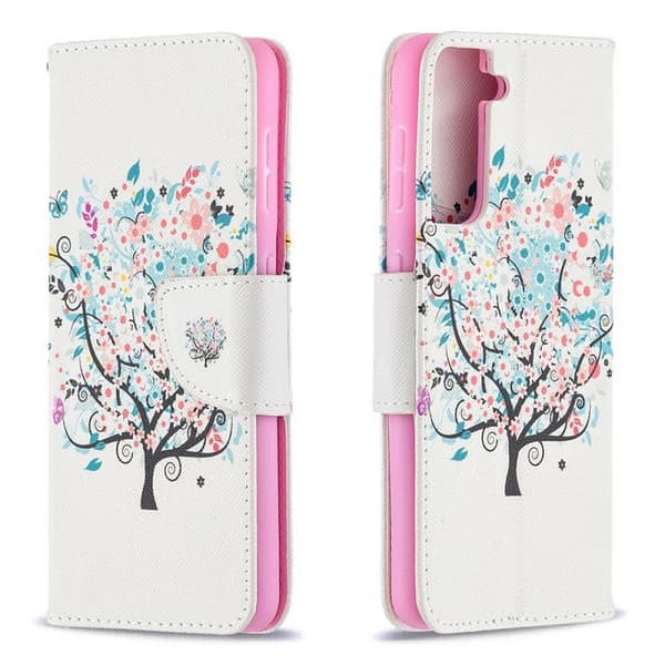 Lompakkokotelo Samsung Galaxy S22 - Värikäs Puu