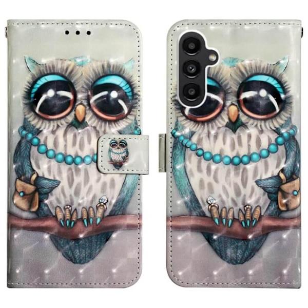 Plånboksfodral Samsung Galaxy A54 – Utsmyckad Uggla