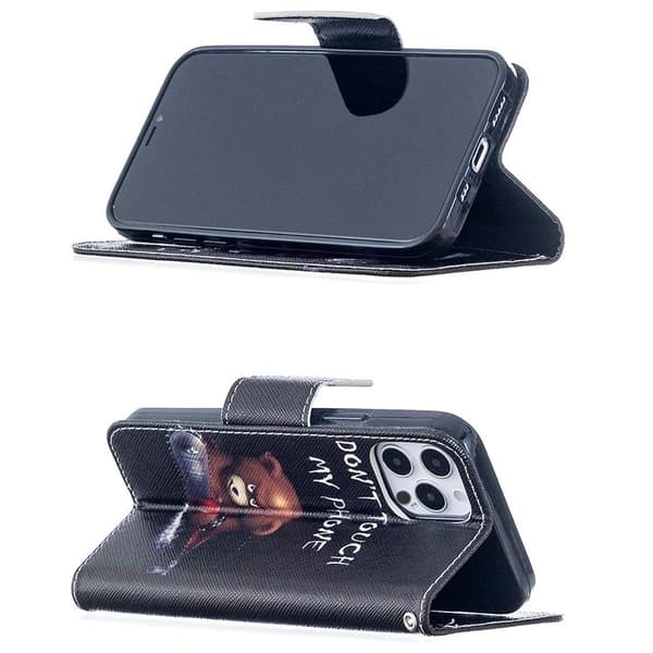 Lompakkokotelo iPhone 15 Pro - Don't Touch My Phone
