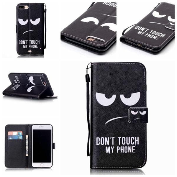 Plånboksfodral iPhone 8 Plus – Don’t Touch My Phone