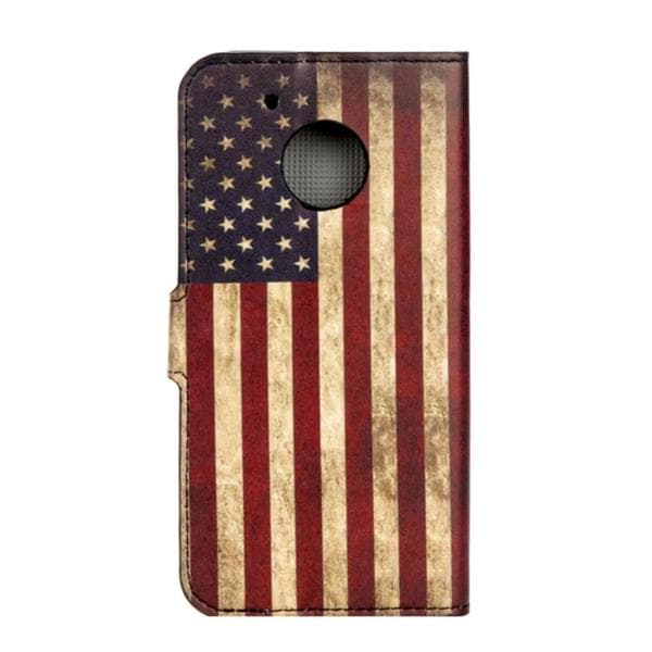 Plånboksfodral Moto G5 Plus - Flagga USA