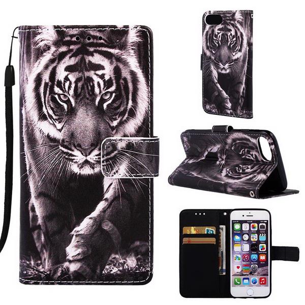 Plånboksfodral iPhone SE (2020) - Tiger