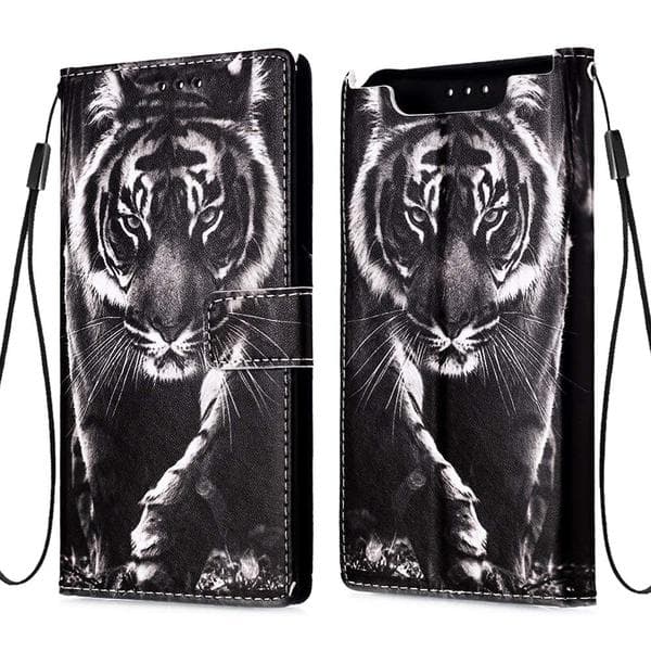 Plånboksfodral Samsung Galaxy A80 – Tiger