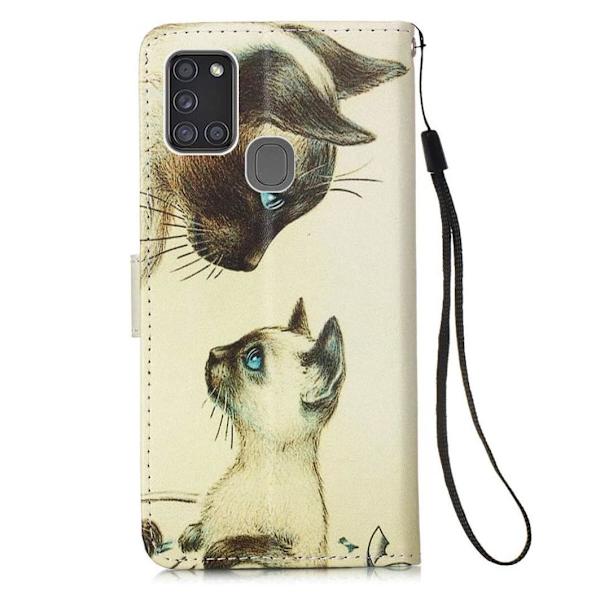 Plånboksfodral Samsung Galaxy A21s – Katter