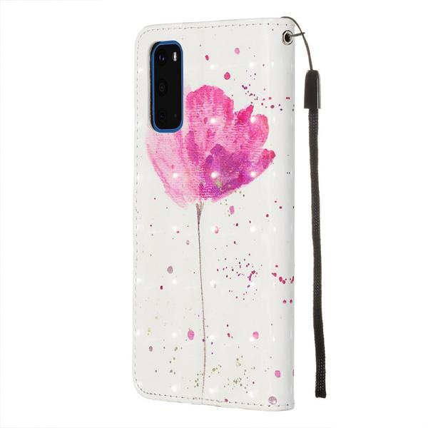 Plånboksfodral Samsung Galaxy S20 – Rosa Blomma