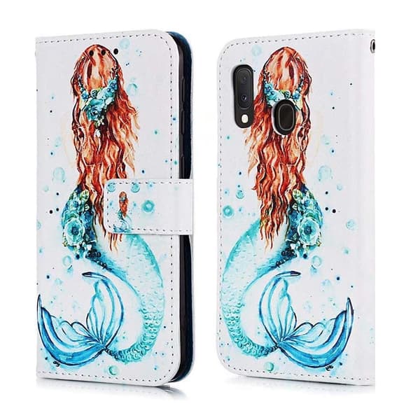 Plånboksfodral Samsung Galaxy A40 – Sjöjungfru