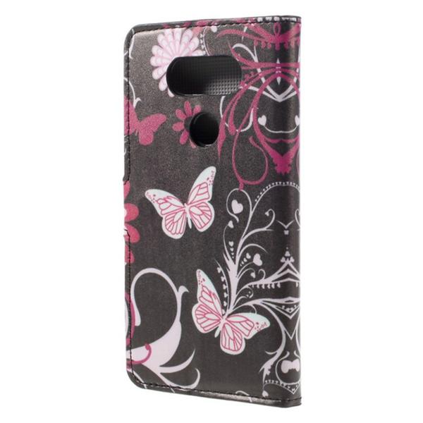Plånboksfodral LG G5 - Svart med Fjärilar