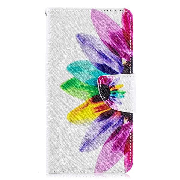 Plånboksfodral Samsung Galaxy A40 – Färgglad Blomma