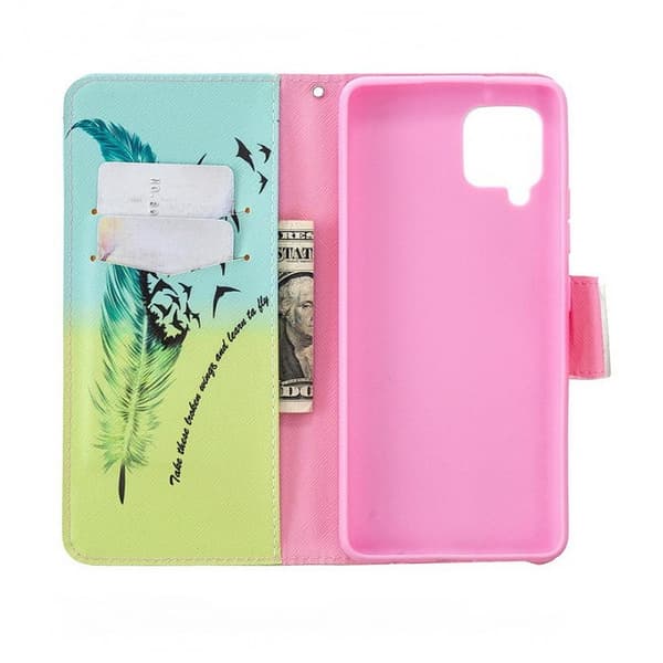 Lompakkokotelo Samsung Galaxy A12 - Take These Broken Wings