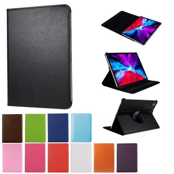 Fodral iPad Pro 13" M4 (2024) Roterande 360° - 11 Färger Svart