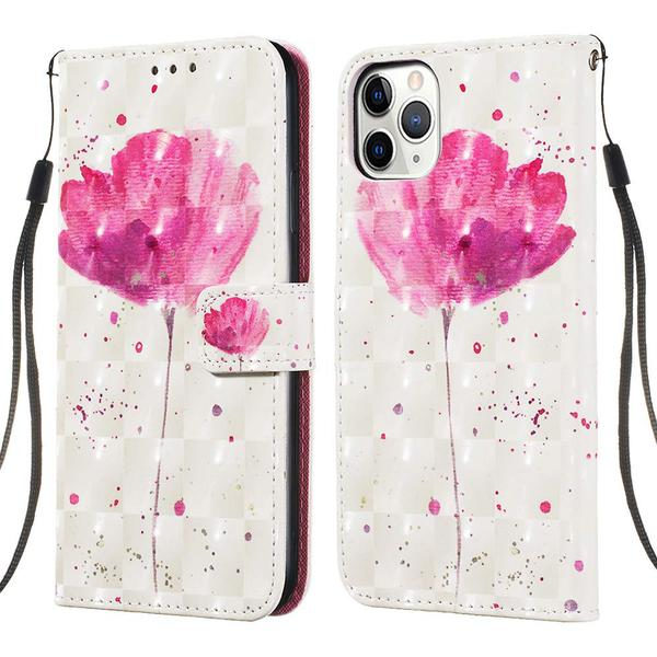 Plånboksfodral Apple iPhone 11 Pro Max – Rosa Blomma