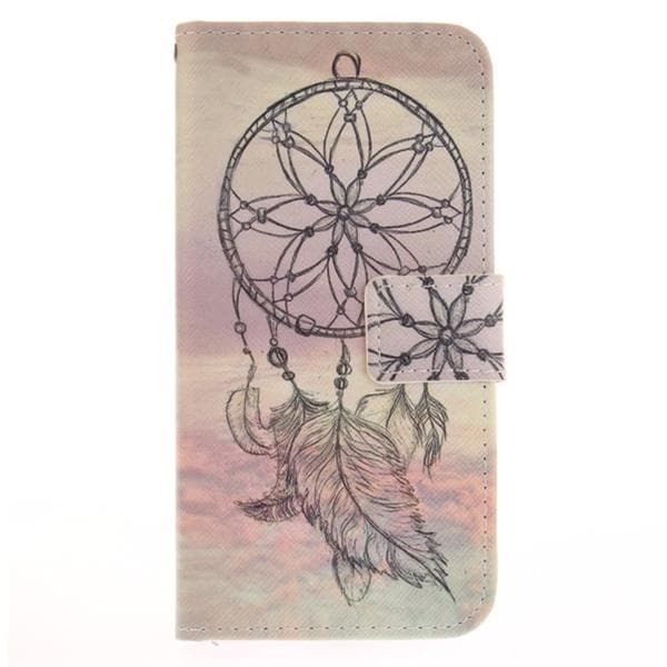 Plånboksfodral Moto G5 Plus – Drömfångare Beige / Dreamcatcher