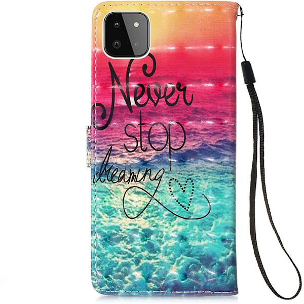 Plånboksfodral Samsung Galaxy A22 5G – Never Stop Dreaming