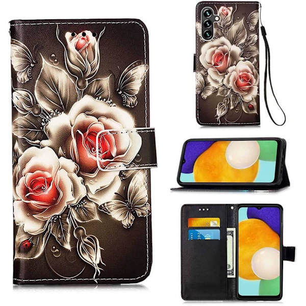 Plånboksfodral Samsung Galaxy A54 – Rosor