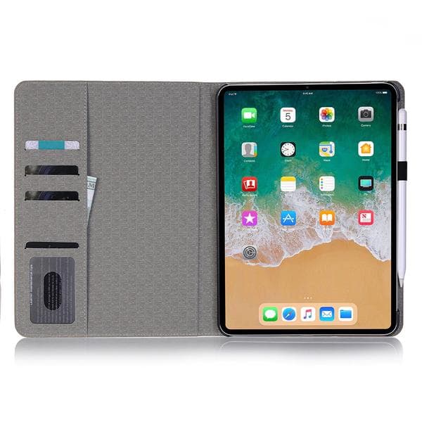 Plånboksfodral iPad Pro 11" (2018) - Krokodilmönster, 5 Färger Brun