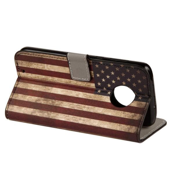 Plånboksfodral Motorola Moto G6 - Flagga USA