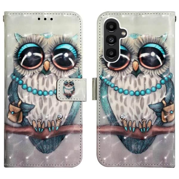 Plånboksfodral Samsung Galaxy A36 - Utsmyckad Uggla