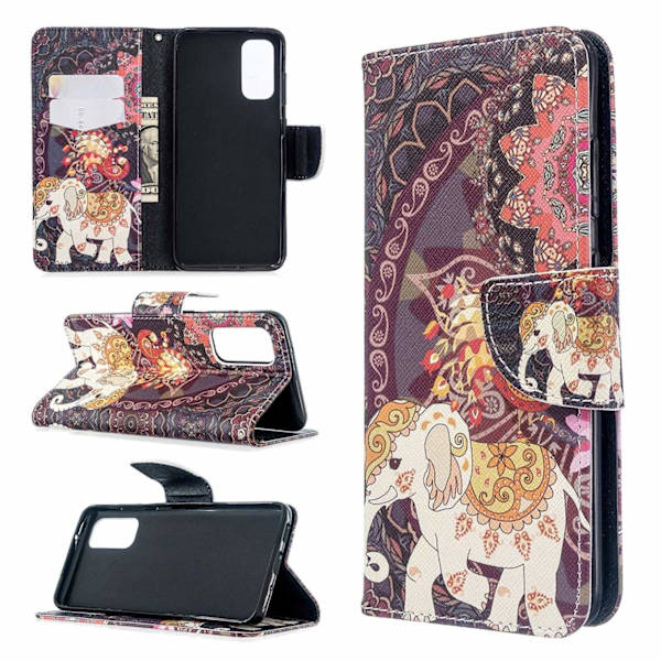 Plånboksfodral Huawei P Smart 2021 – Indiskt / Elefant