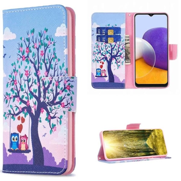 Plånboksfodral Samsung Galaxy S25 Plus - Ugglor på Gunga