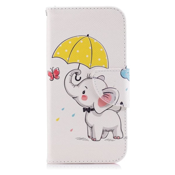 Plånboksfodral iPhone SE (2022) - Elefant med Paraply