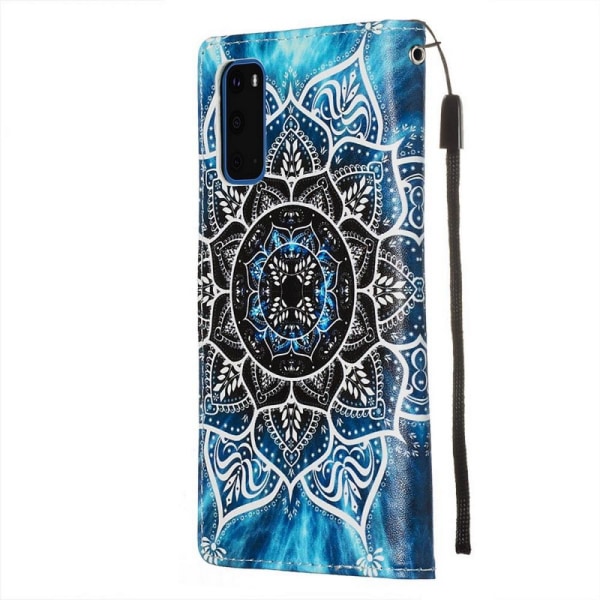 Plånboksfodral Samsung Galaxy S20 – Blå Mandala