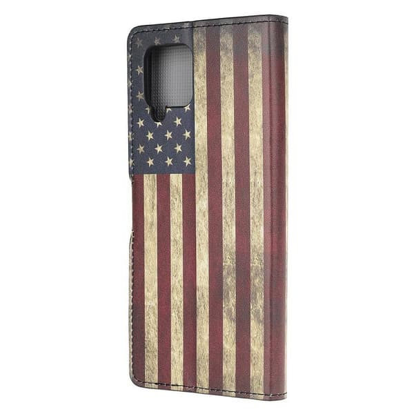 Lompakkokotelo Samsung Galaxy A12 - USA:n Lippu