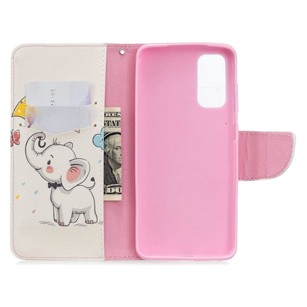 Plånboksfodral Samsung Galaxy S20 FE - Elefant med Paraply