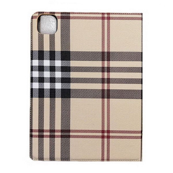 Plånboksfodral iPad Pro 11" (2021) Rutmönster - 3 Färger Beige