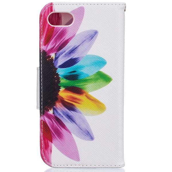 Plånboksfodral Apple iPhone 7 - Färgglad Blomma