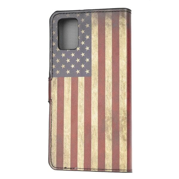 Plånboksfodral Samsung Galaxy A51 - Flagga USA