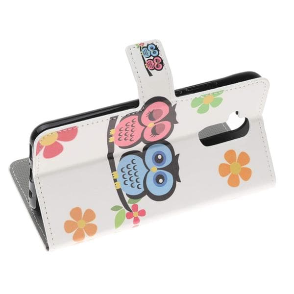 Plånboksfodral Huawei Mate 20 Lite - Ugglor & Blommor