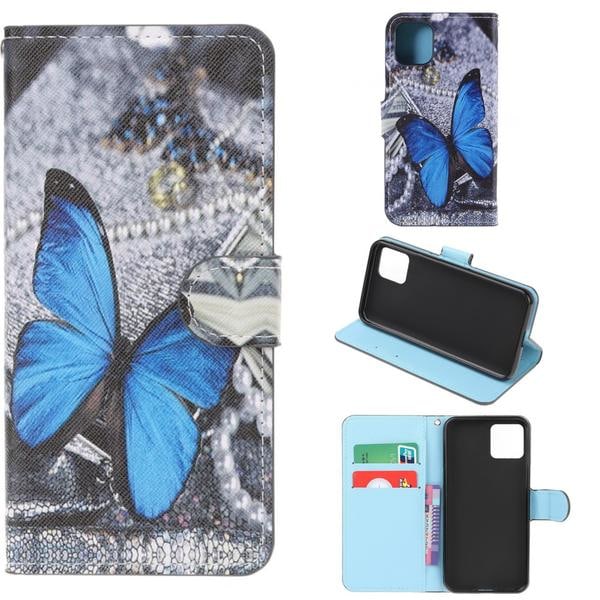 Plånboksfodral Apple iPhone 11 - Blå Fjäril