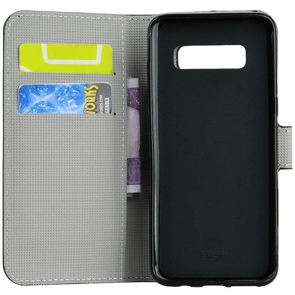 Plånboksfodral Samsung Galaxy S10 Plus - Ugglor & Hjärtan