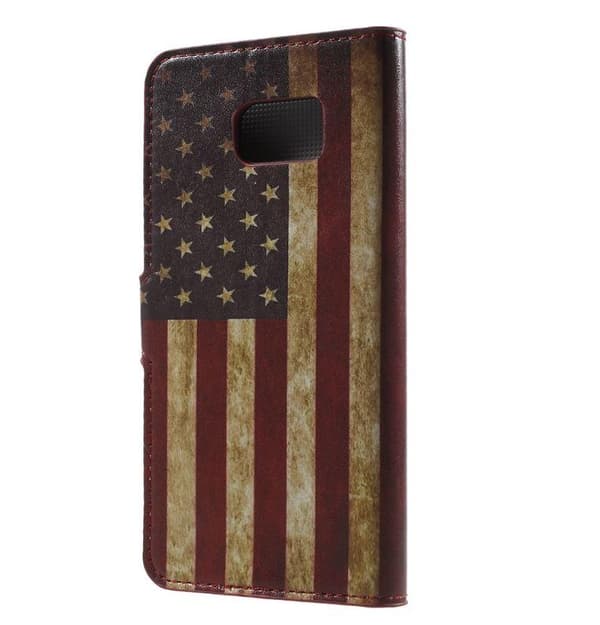 Plånboksfodral Samsung Galaxy S7 - Flagga USA