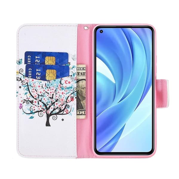 Plånboksfodral Xiaomi Mi 11 Lite - Färgglatt Träd