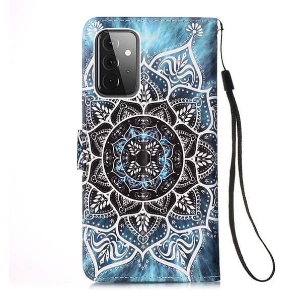 Plånboksfodral Samsung Galaxy A72 – Blå Mandala