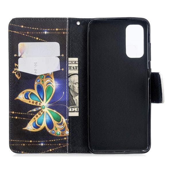 Plånboksfodral Samsung Galaxy S20 – Guldfjäril