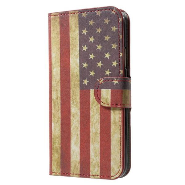 Plånboksfodral iPhone X / iPhone Xs - Flagga USA