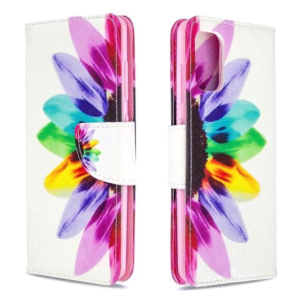 Plånboksfodral Samsung Galaxy A41 – Färgglad Blomma