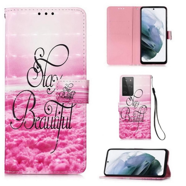 Lompakkokotelo Samsung Galaxy S21 Ultra - Stay Beautiful
